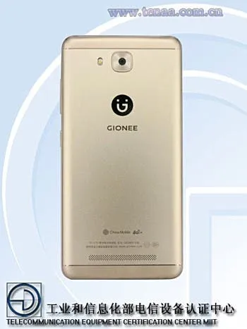 gionee f5l rear