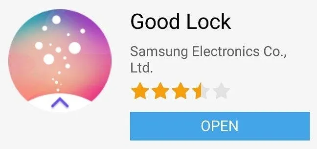 good lock app listing in galaxy app store