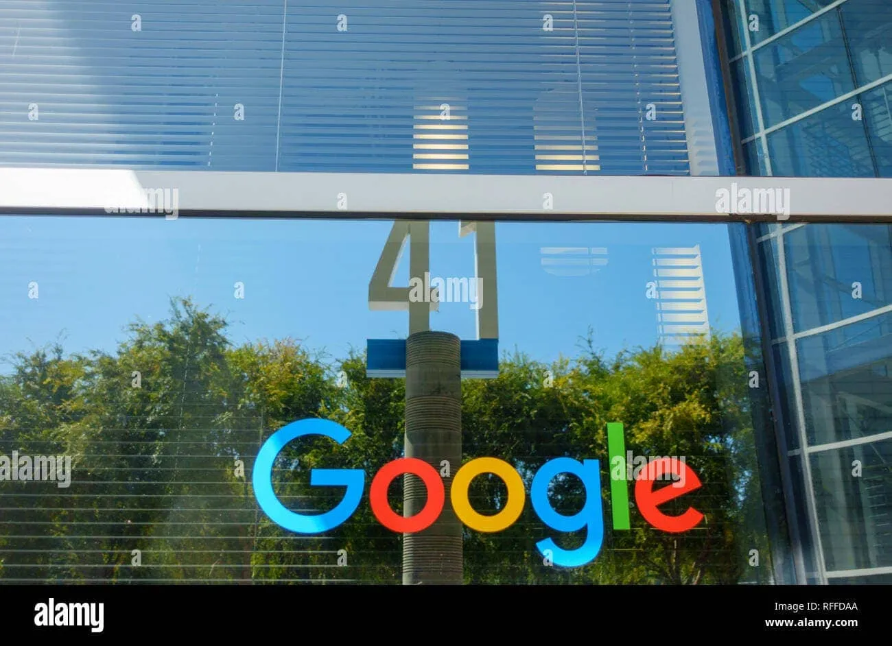 google logo at googleplex headquarters main office rffdaa
