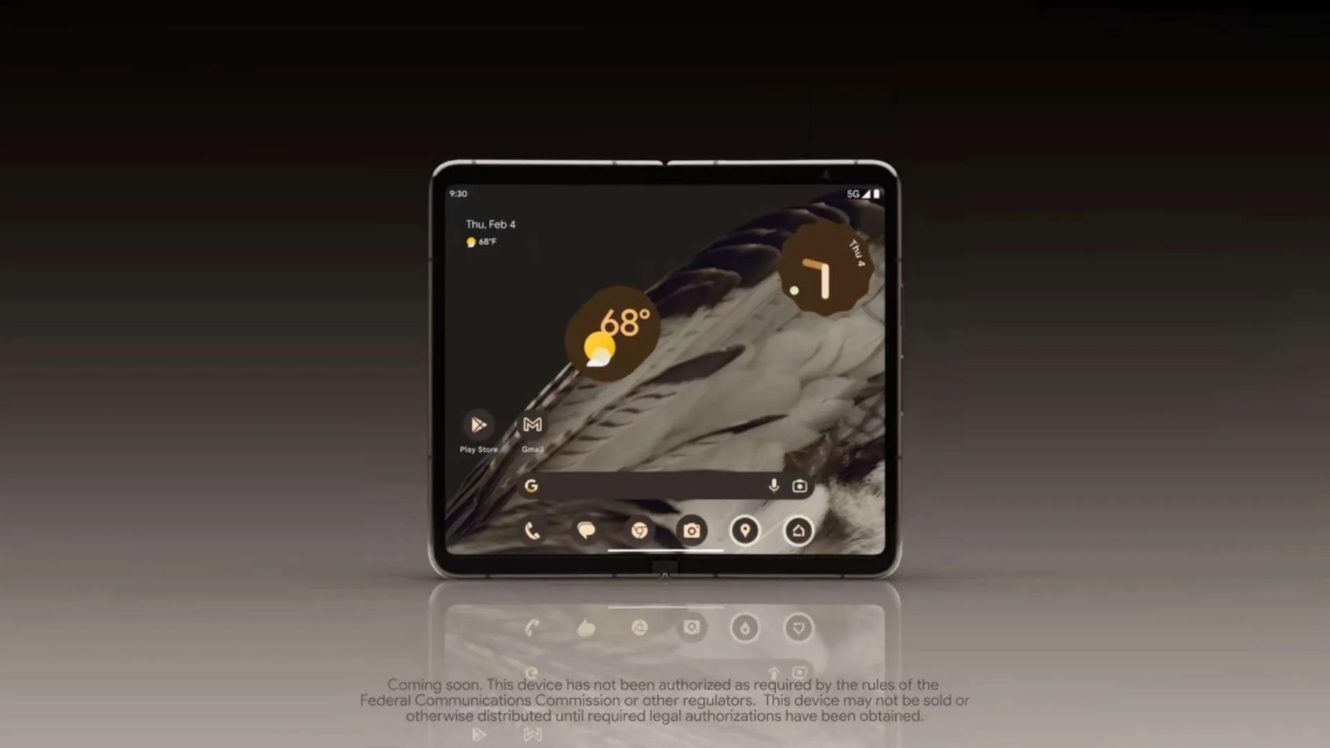 google pixel fold front screen