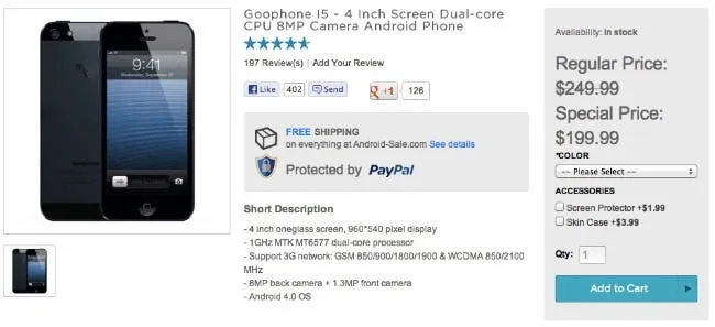goophone i5 discount