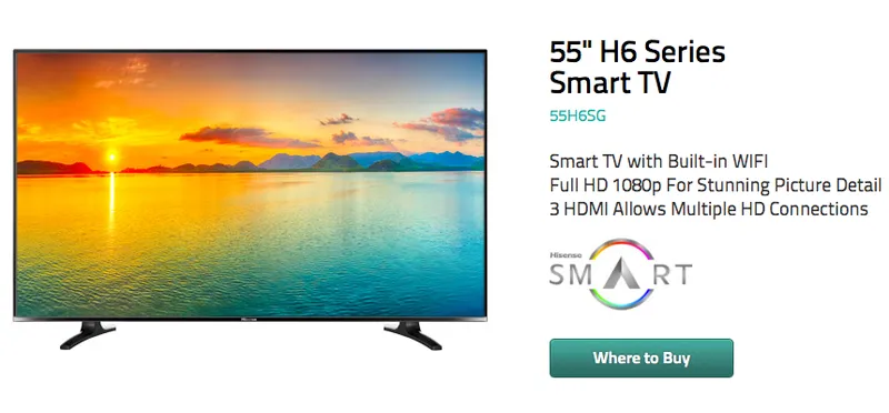 hisense h6 smart tv