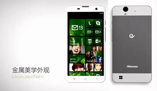 hisense mira 6 is the first windows phone from company2