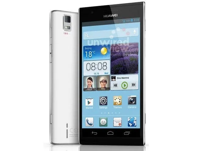 huawei ascend p2 leaked ahead of mwc