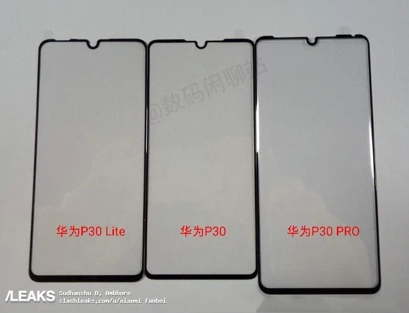 huawei p30 lite screen protector leaked