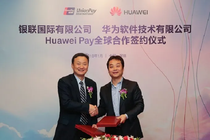 huawei pay to expand outside of china thanks to a deal with unionpay
