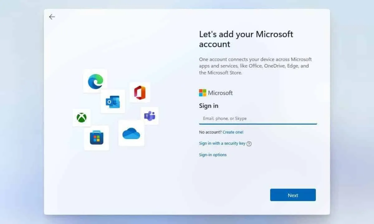install windows 11 without a microsoft account