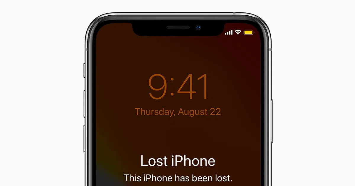 ios13 iphone xs lost mode social card