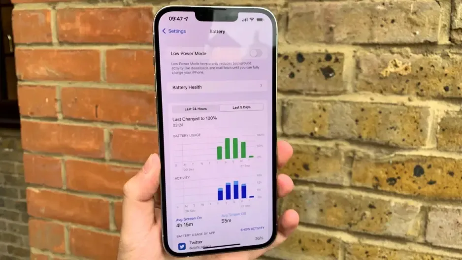 iphone 13 pro max battery test a