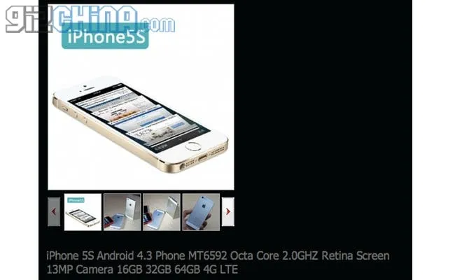 iphone 5s clone 8 core