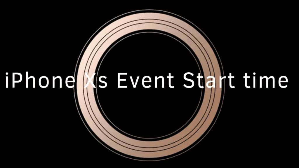 iphone xs event start time