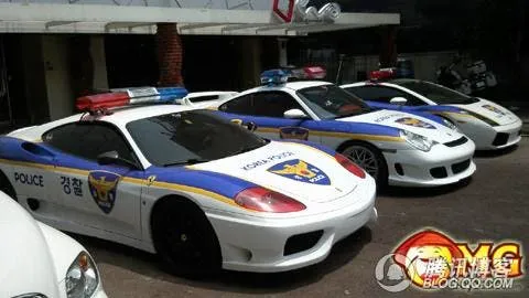 korean police supercars