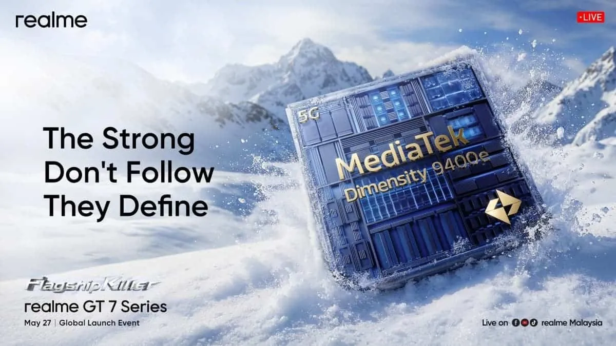 mediatek dimensity 9400e realme gt 7