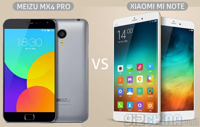 meizu mx4 pro vs xiaomi mi note