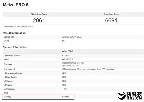 meizu pro 6 lite geekbench