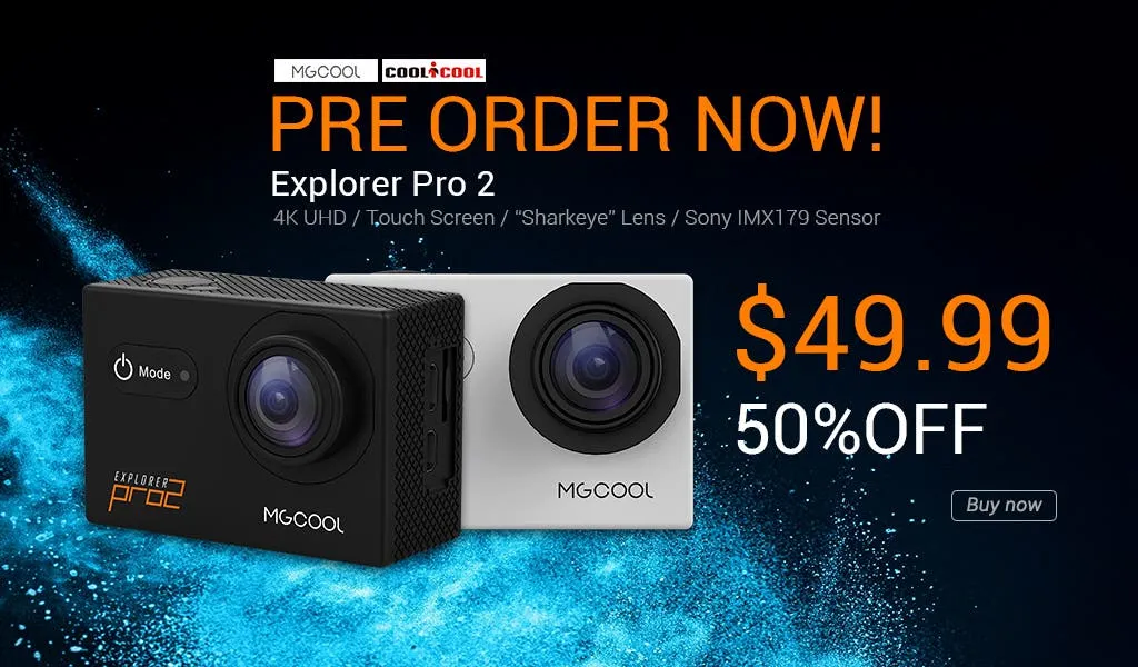 mgcool explorer pro 2 action camera 4k
