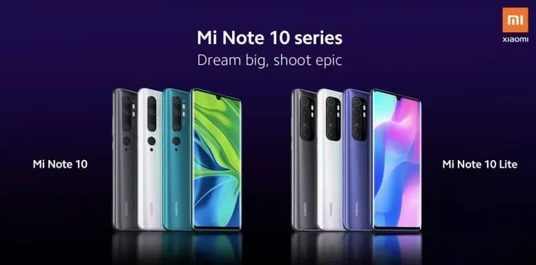 mi note 10 series