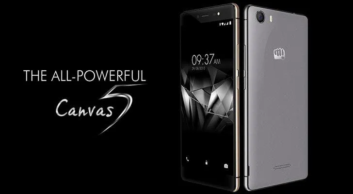 micromax canvas 5
