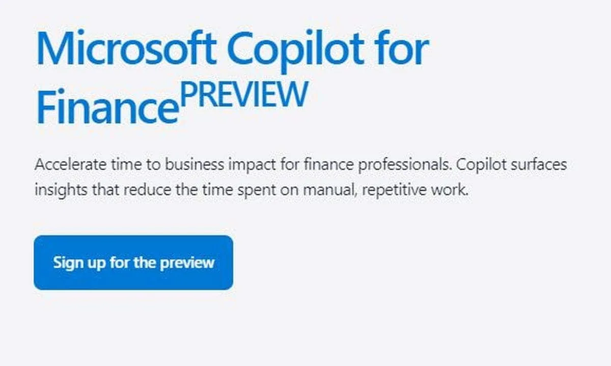 microsoft copilot for finance