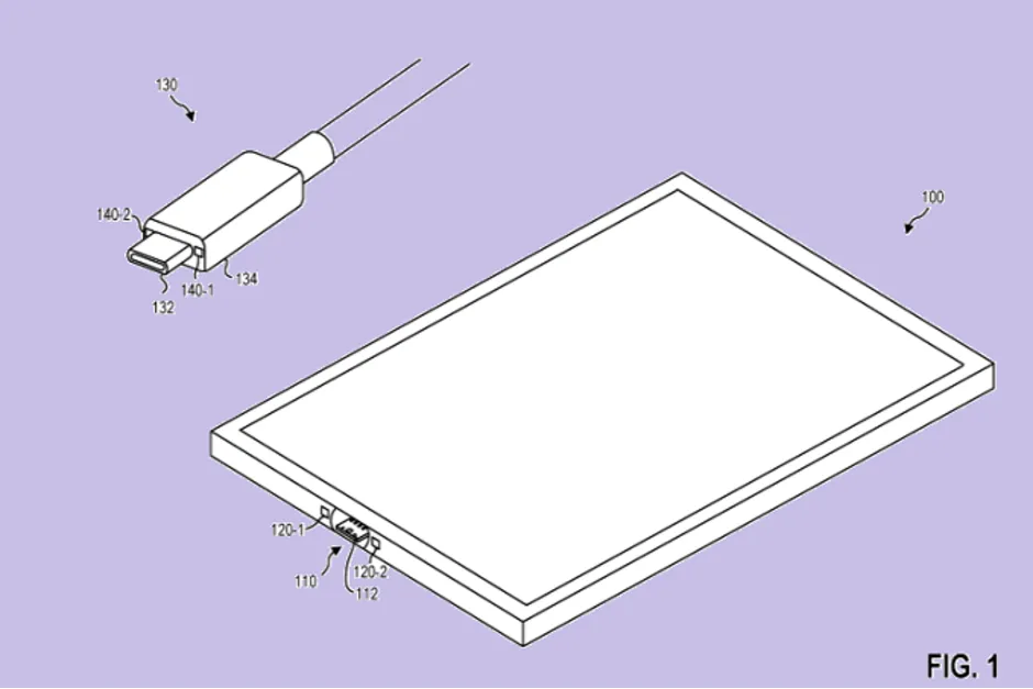 microsoft files patent application for a magnetic usb c system to be used on surface tabletsjpg