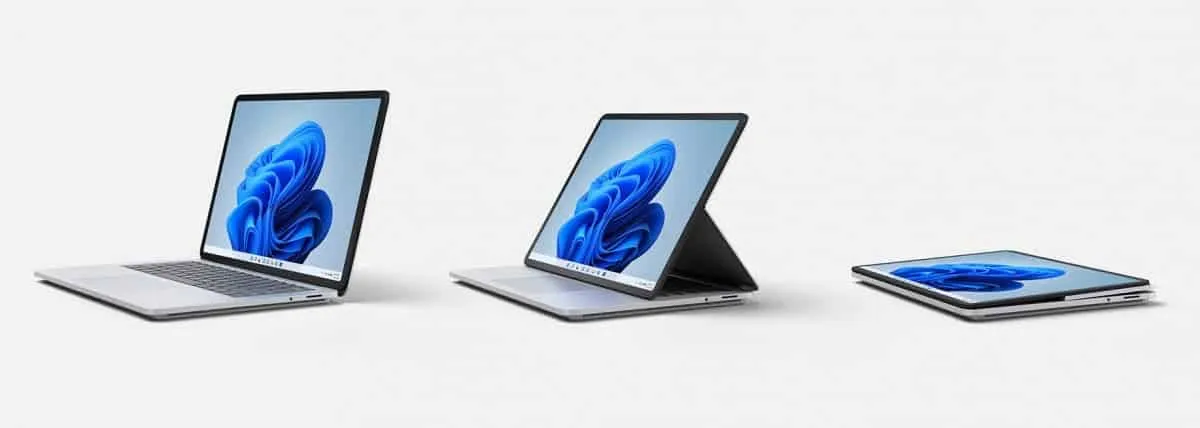 microsoft surface laptop studio modes