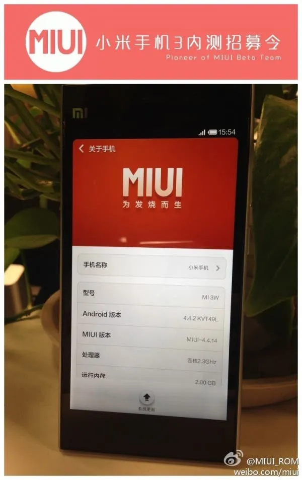 miui kitkat xiaomi mi3