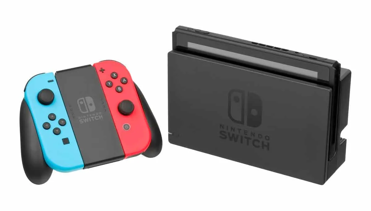 nintendo switch console docked wjoyconrb