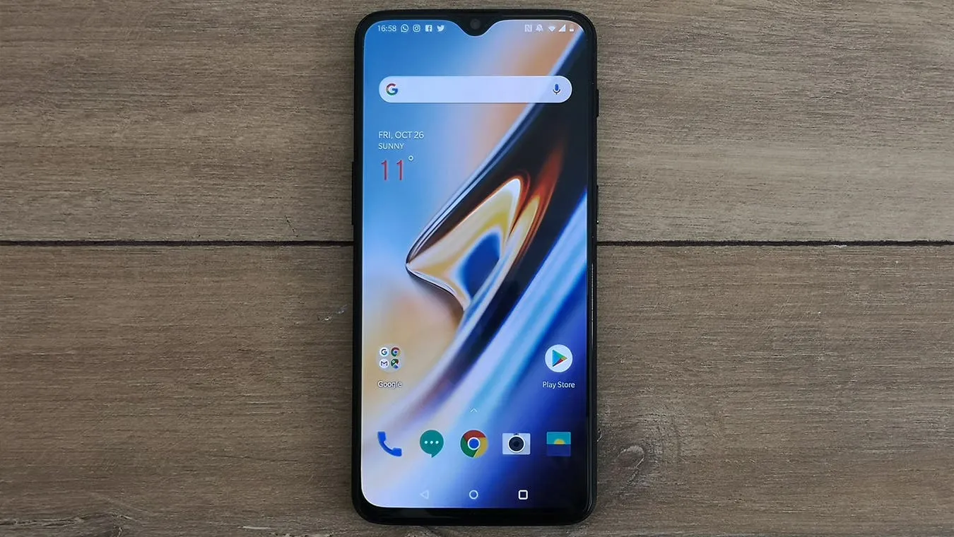 oneplus 6t head on