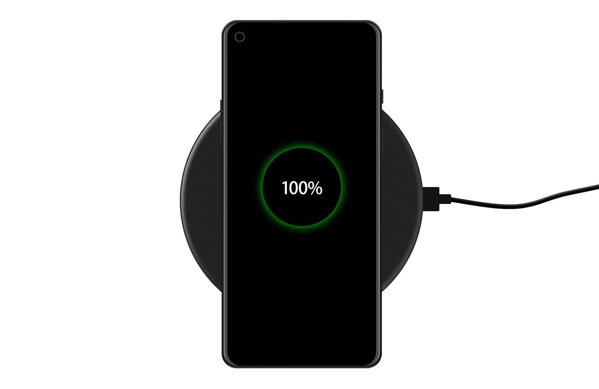 oneplus 8 pro wireless charging concept illustration