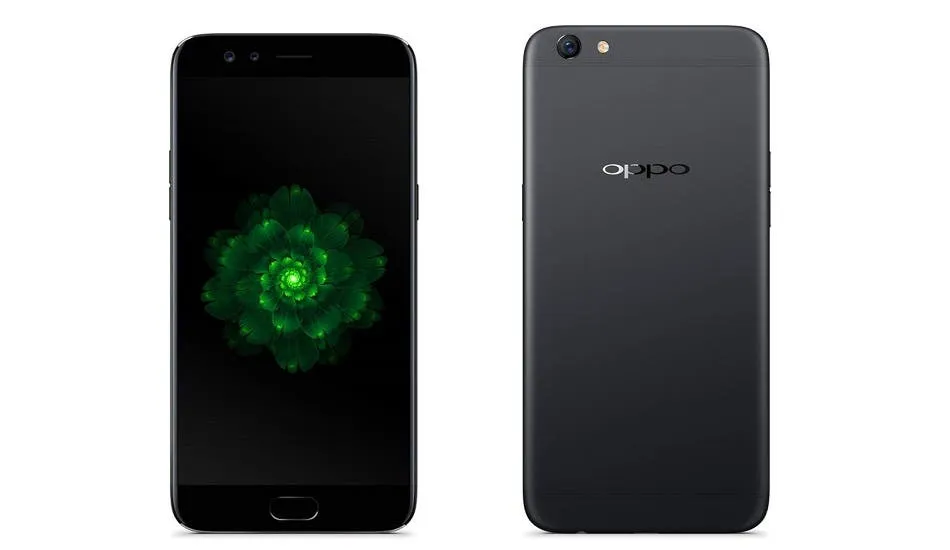 oppo f3 plus black front and back