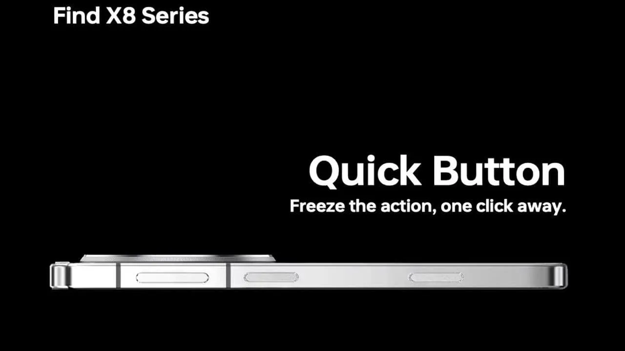 oppo find x8 series quick button