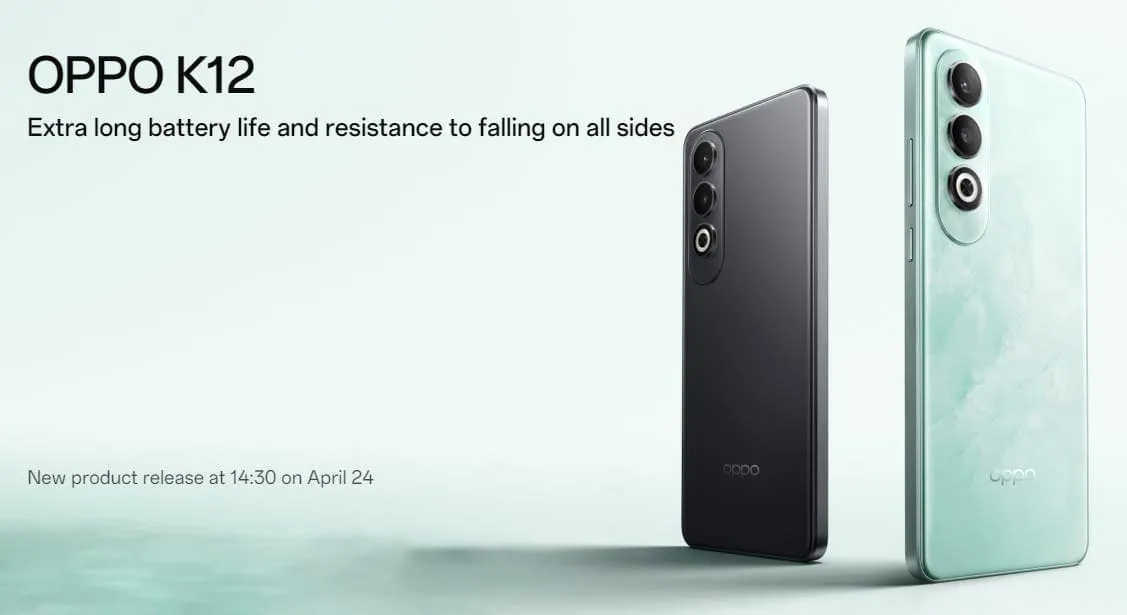 oppo k12 launch date