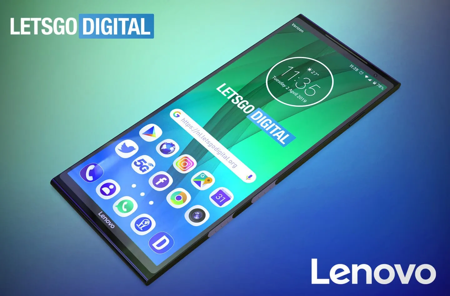 opvouwbare telefoon lenovo