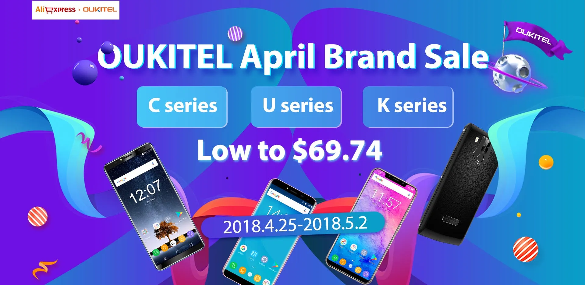 oukitel april brand sale