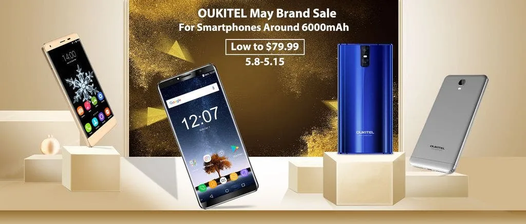 oukitel brand sale for 6000mah smartphones
