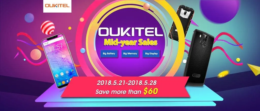 oukitel brand sale on banggood