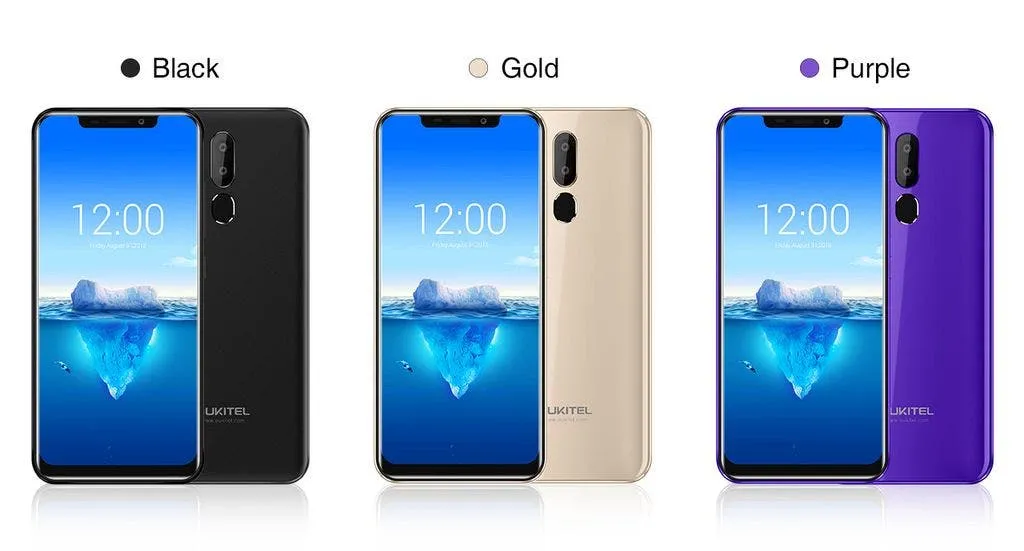 oukitel c12 pro 3 colors