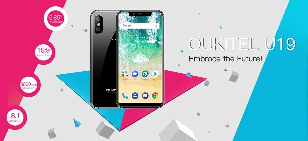 oukitel u19 a new iphone x clone