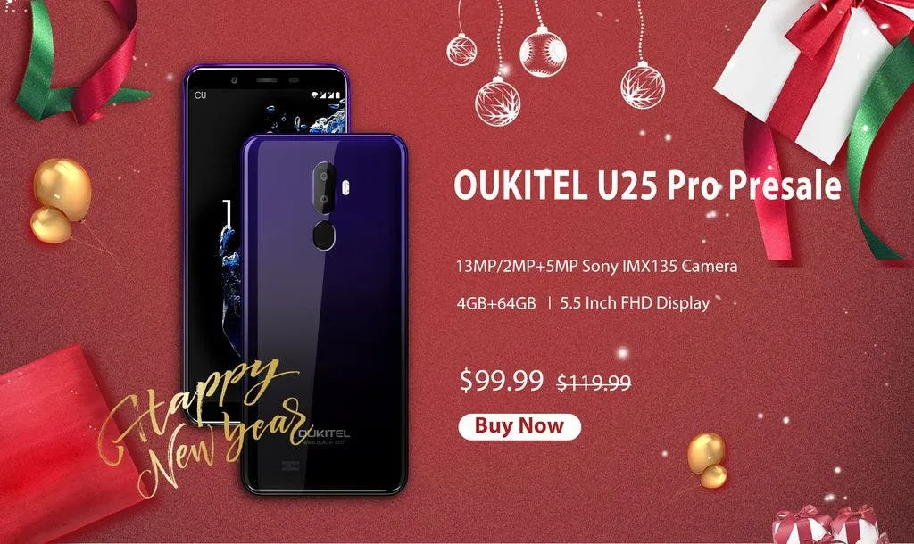 oukitel u25 pro new year sale