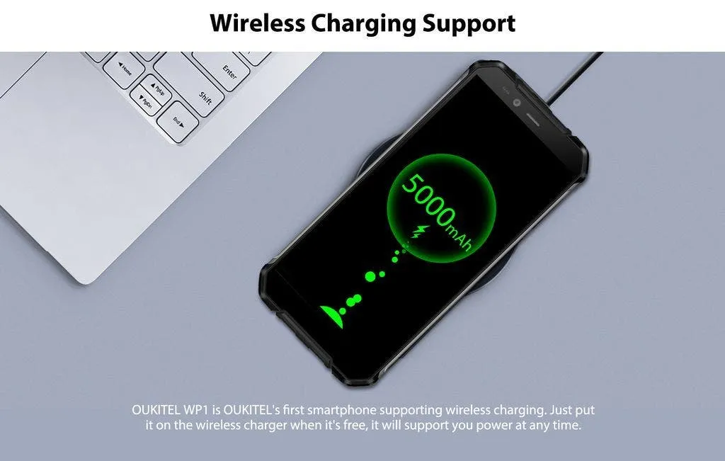 oukitel wp1 wireless charge