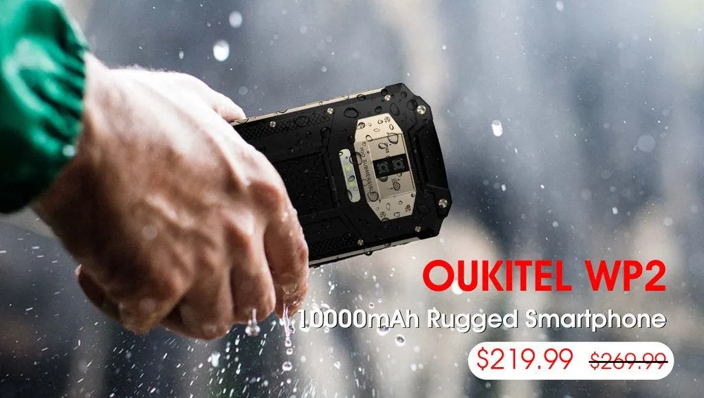 oukitel wp2 10000mah rugged smartphone
