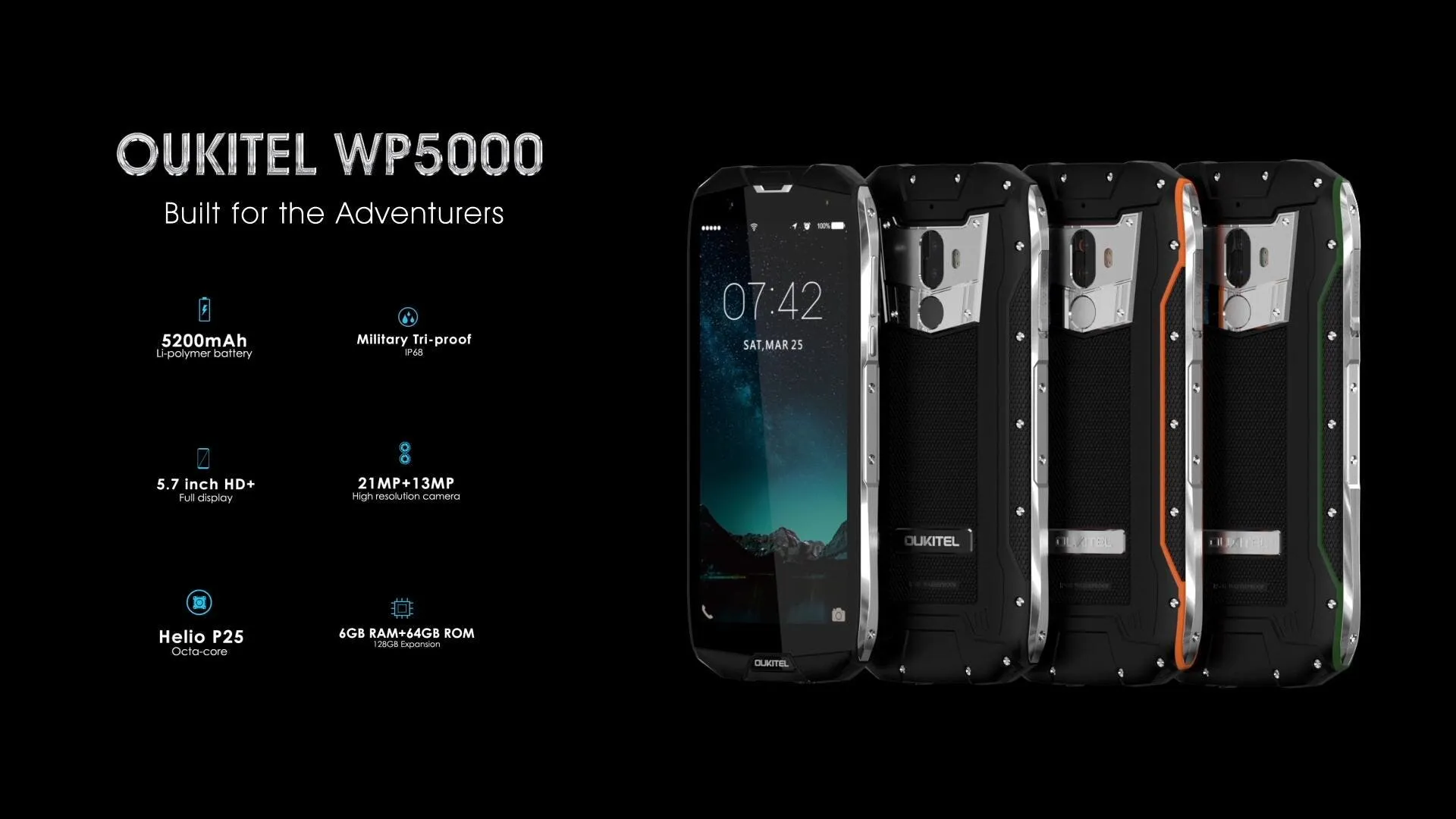 oukitel wp5000 rugged smartphone