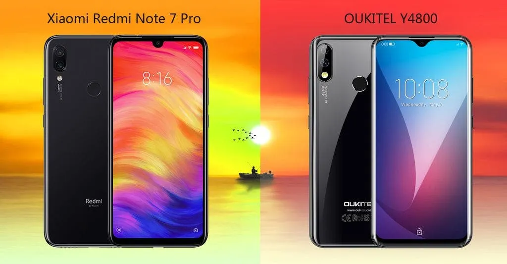 oukitel y4800 vs redmi note 7 pro