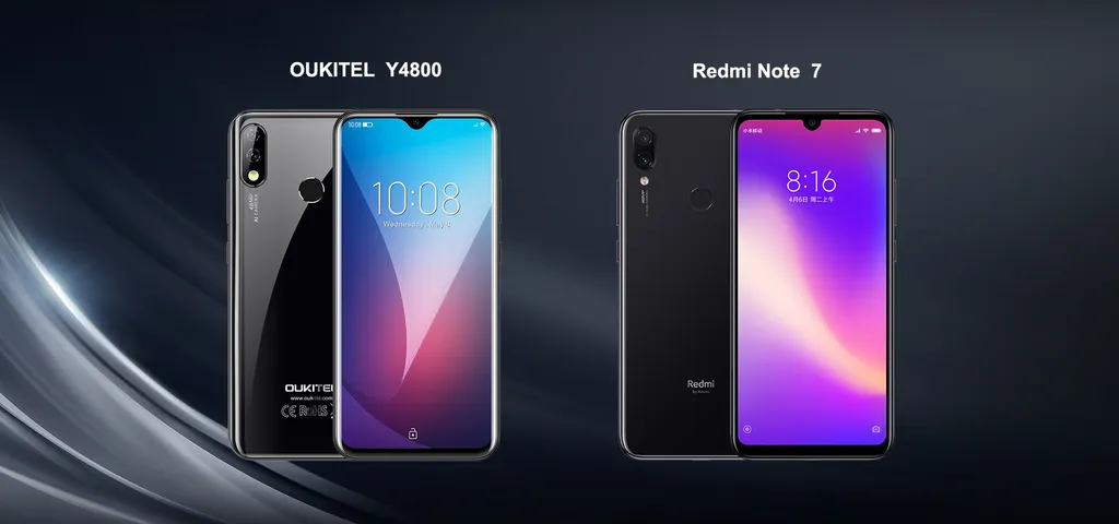 oukitel y4800 vs redmi note 7