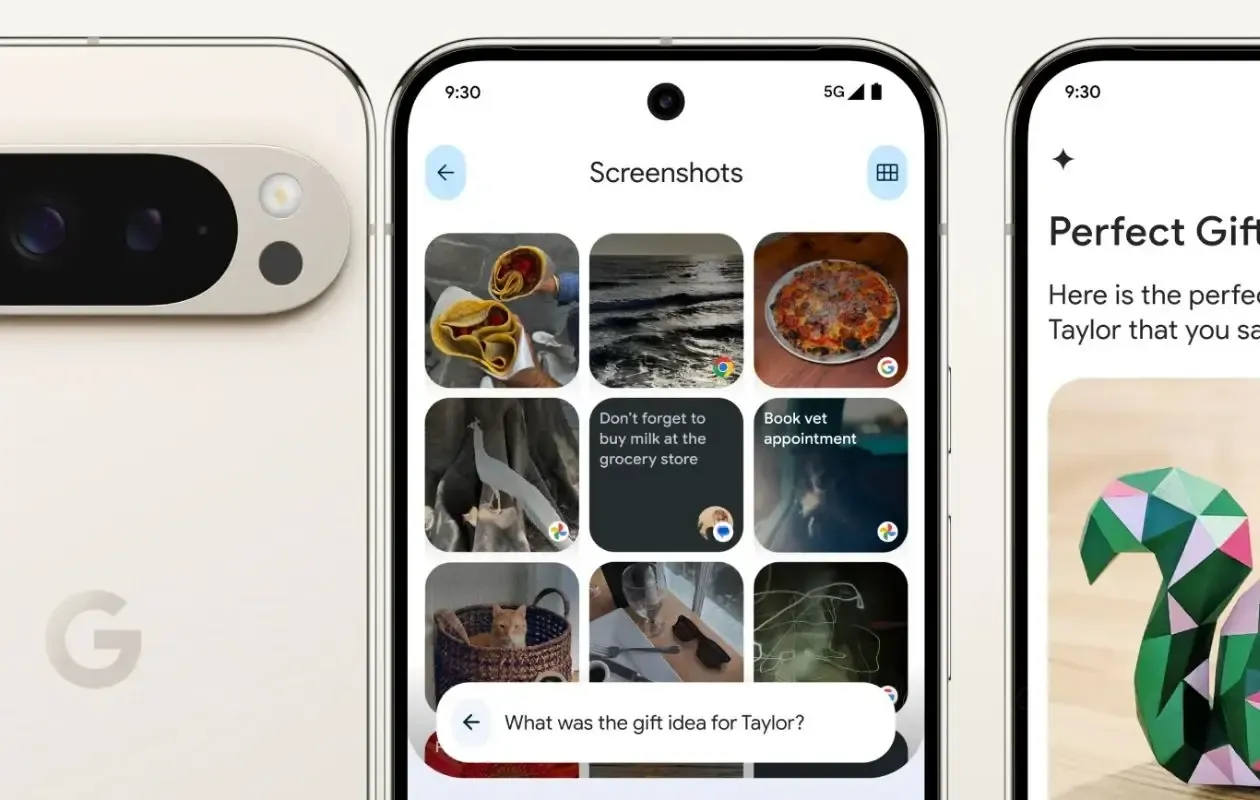 pixel screenshots from pixel 9