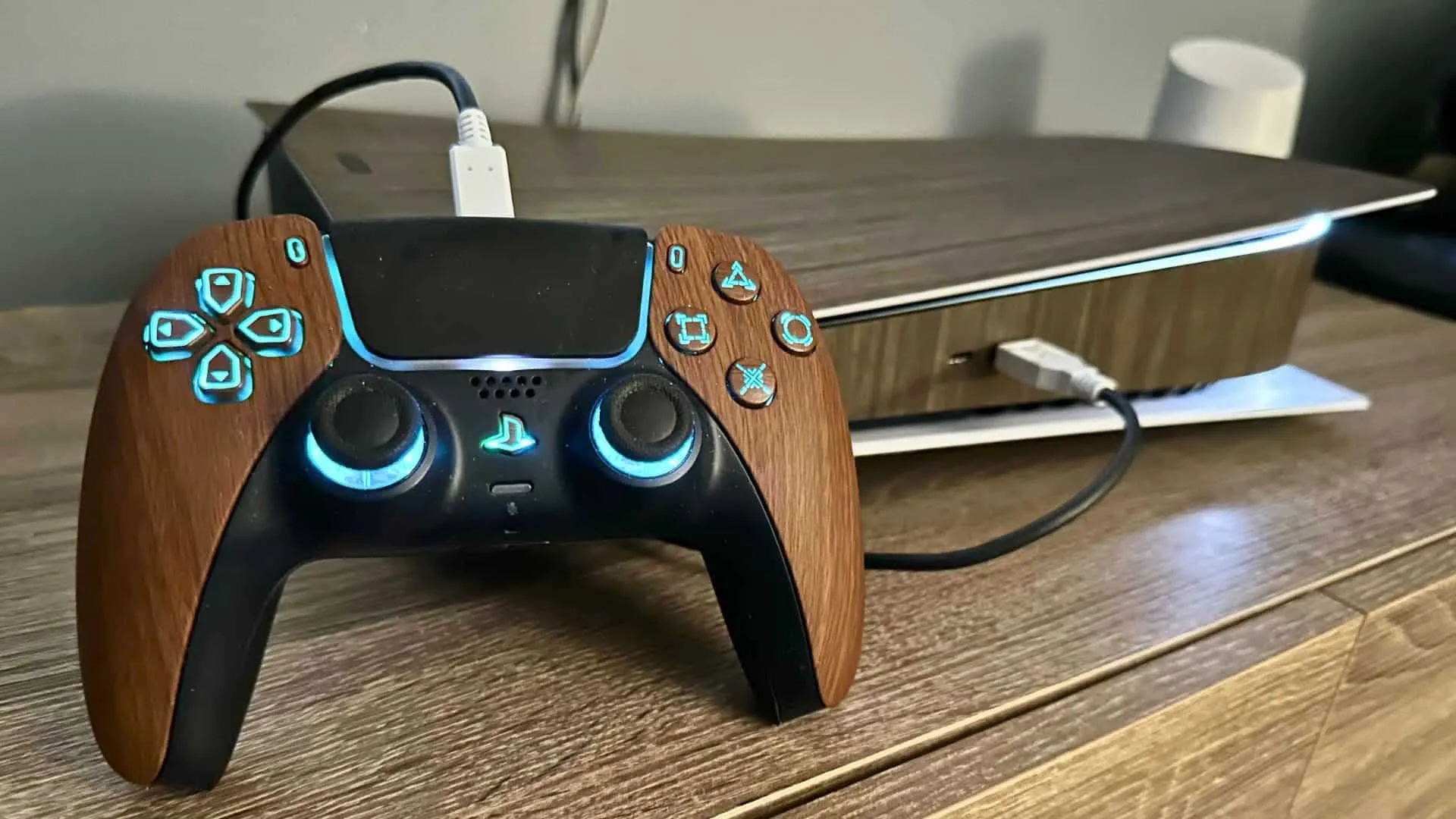 playstation 5 wood design