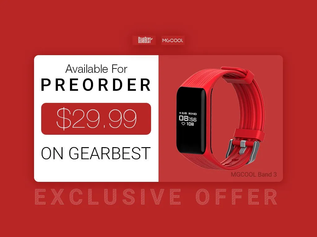 preorder mgcool band 3 at gearbest