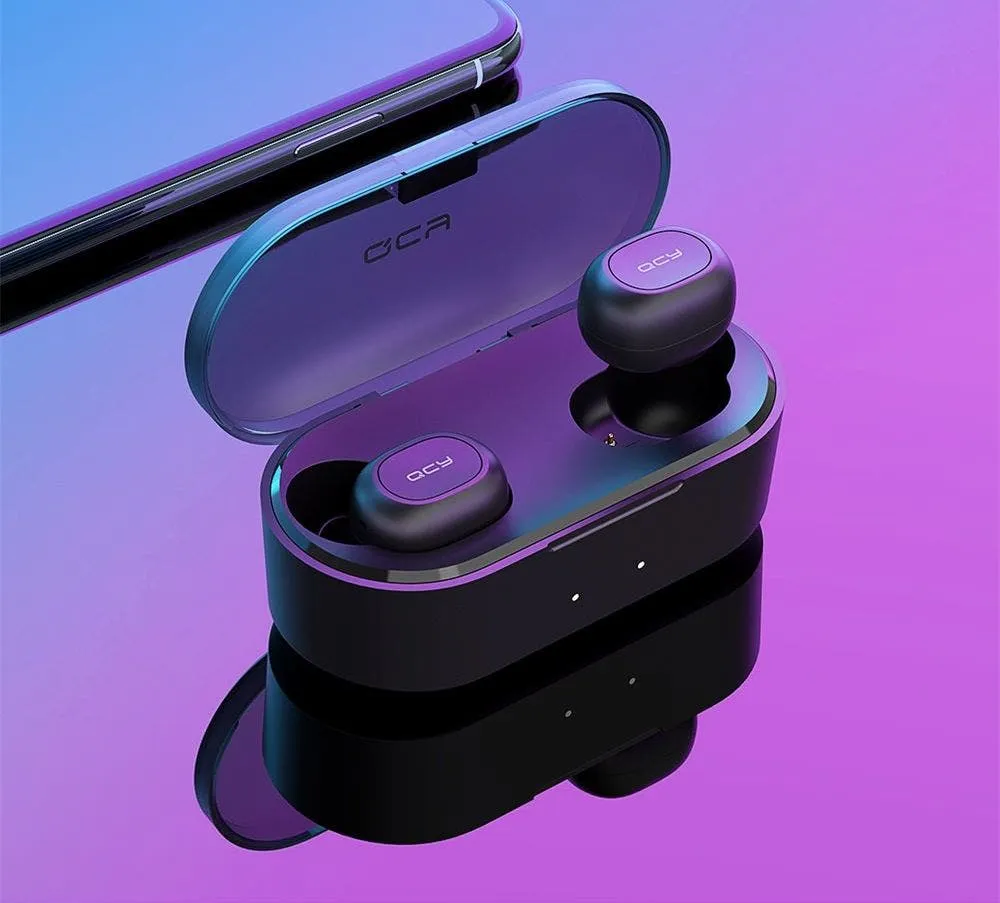 qcy t2c t1s tws dual bluetooth 5 0 earbuds black 20190325173213674