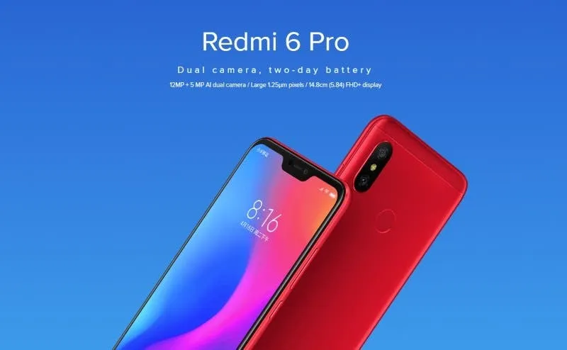 redmi 6 pro launch