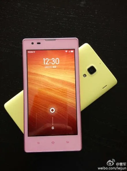 redmi pink yellow
